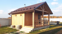 Строительство панельных бань. Сборные и каркасные варианты