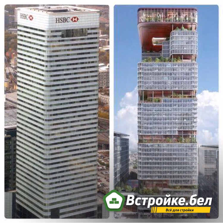 Запланированная реконструкция: реновация башни на площади Канады (Великобритания, KPF)