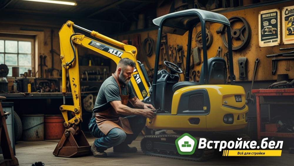 Регулярное техобслуживание мини-экскаваторов