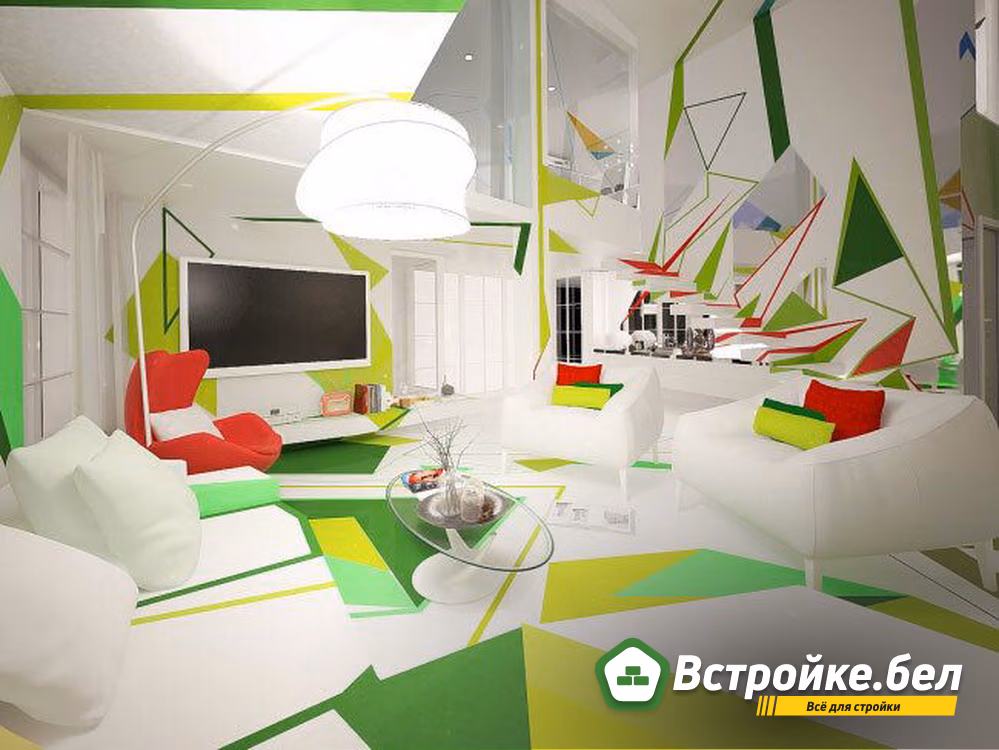 Экспрессионизм внутри здания, обстановка