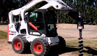 Аренда мини-погрузчика Bobcat- Вилы , ямобур,