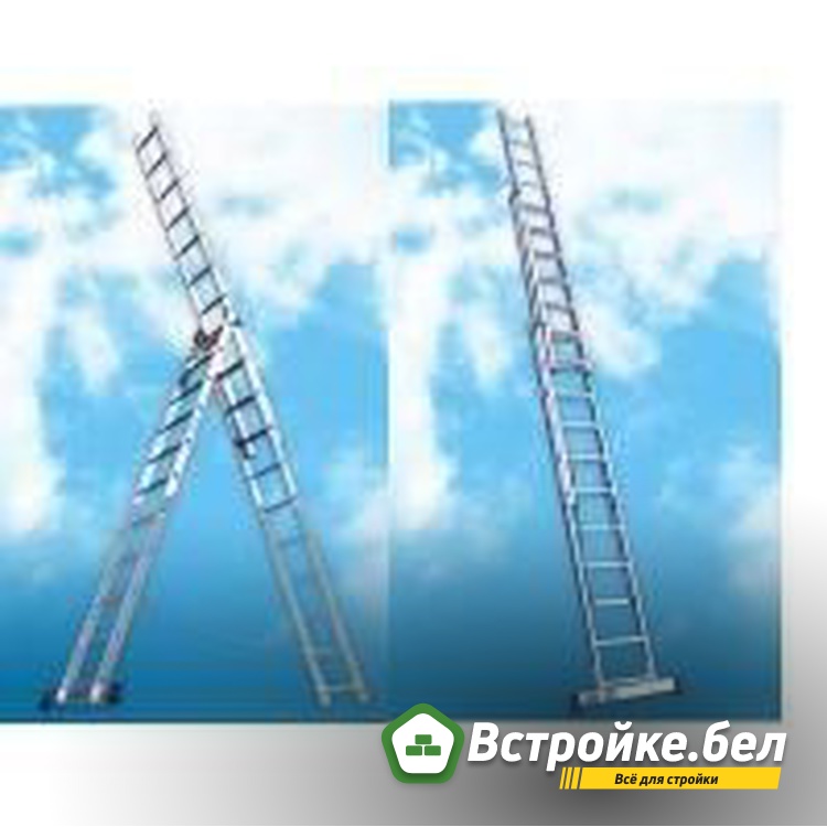 Лестница алюминиевая трехсекционная