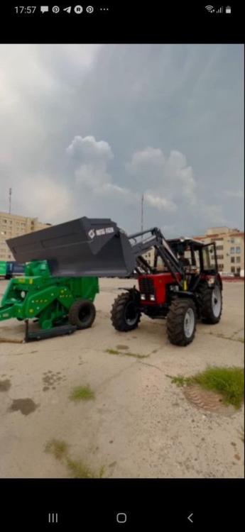 Аренда трактора МТЗ-82.1 с фронтальным погрузчиком и щёткой